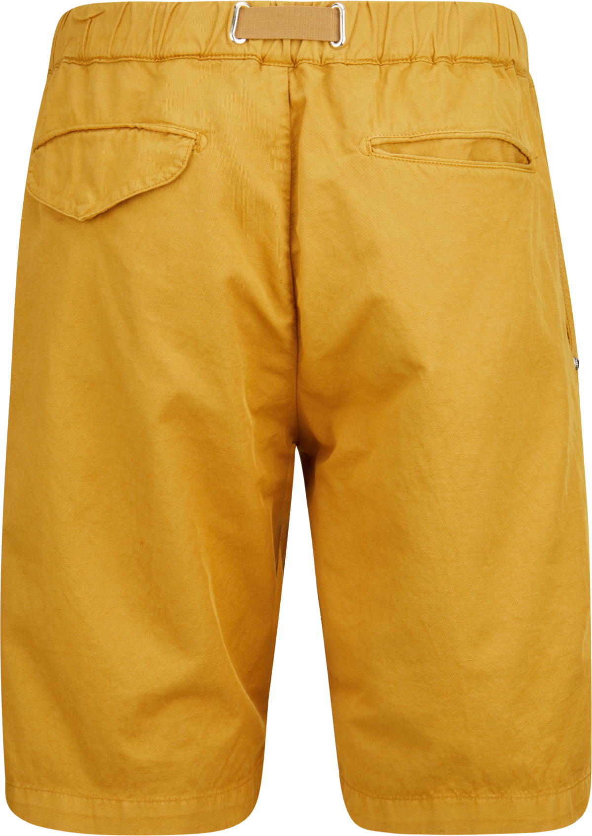 White Sand Shorts mit Leinen in Gelb 440261