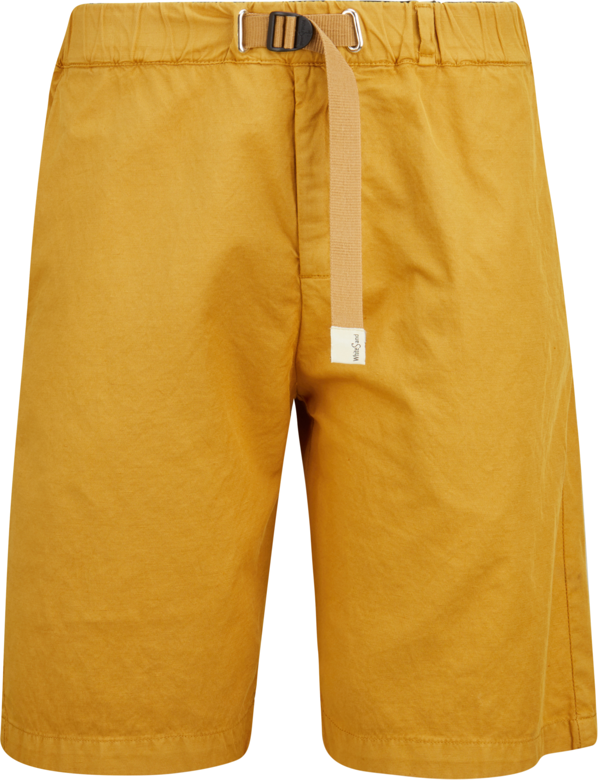 White Sand Shorts mit Leinen in Gelb 440261