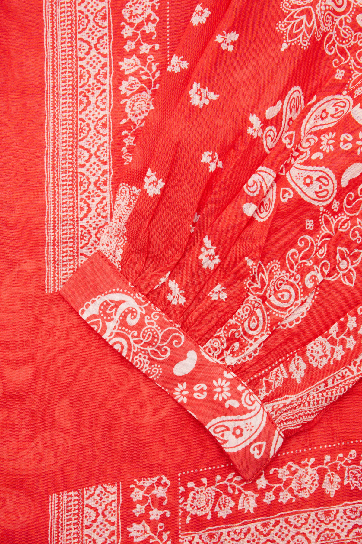 Semicouture Bluse in Rot mit Ornamente-Muster 435429