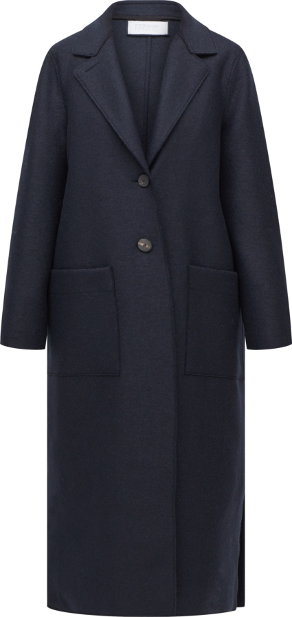 Damen Bekleidung Mäntel Lange Jacken und Winterjacken Harris Wharf London Wolle Mantel in Schwarz 